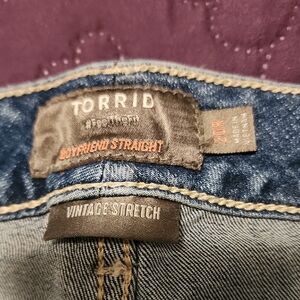 Torrid Vintage Stretch Boyfriend Jeans - Blue